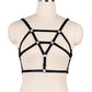 Black Harness Bra Revealing Strappy Harness Lingerie