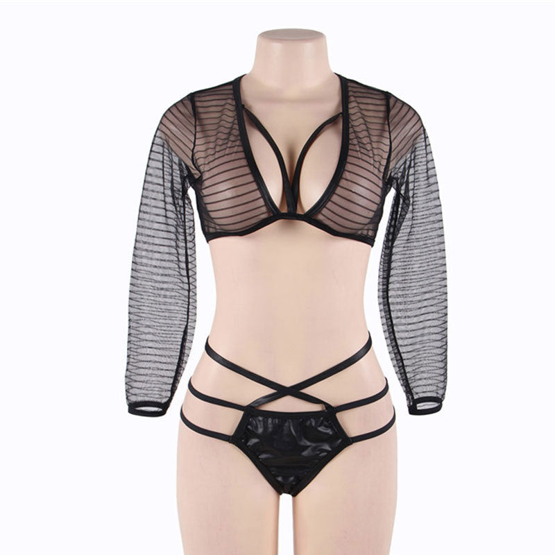 Black Sexy Blonde Lingerie Set Sexiest mature women lingerie Bra Panties🌹