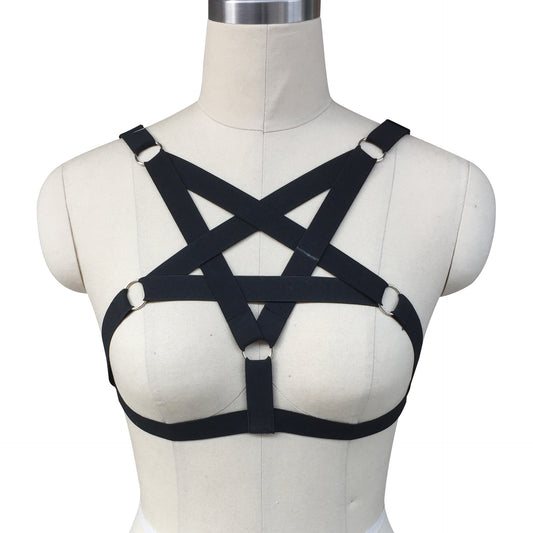 Black Sexy Bra Strapy Body Harness Lingerie