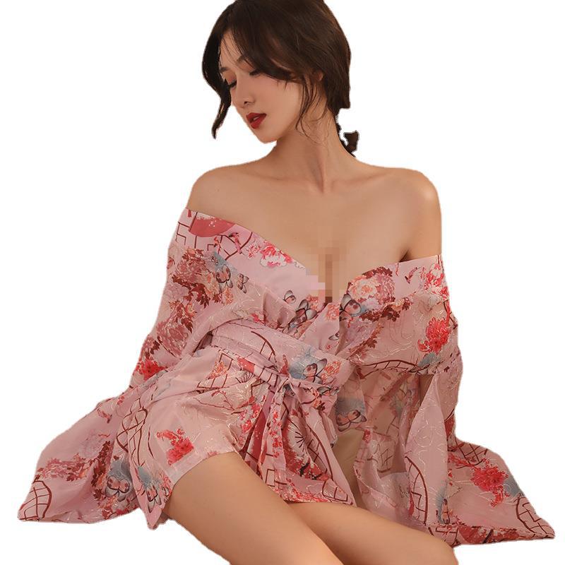 Black Sexy Exotic Lingerie Kimono Robe Costume Role Play Le Jour Jour Black Sexy Exotic Lingerie Kimono Robe Costume Role Play Le Jour Jour