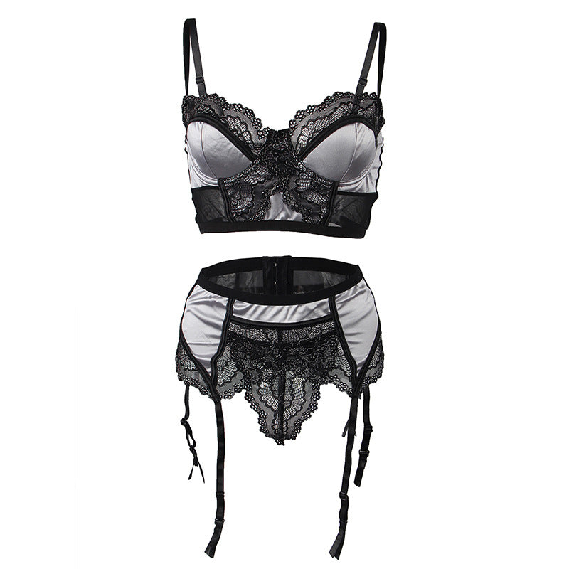 Black Sexy Latina Lingerie Set Latina mature women in lingerie Bra Panties🌹