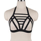 Black Sexy No Bra Revealing Body Harness Lingerie