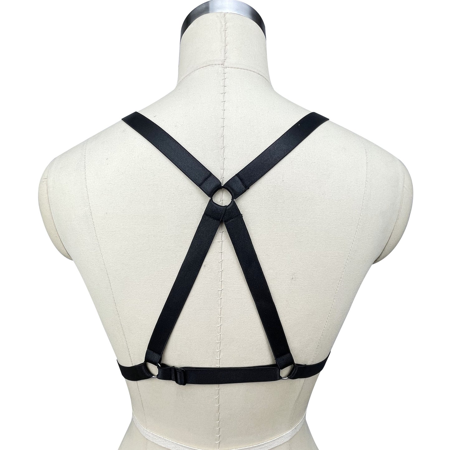 Black Sexy No Bra Revealing Bondage Harness Lingerie