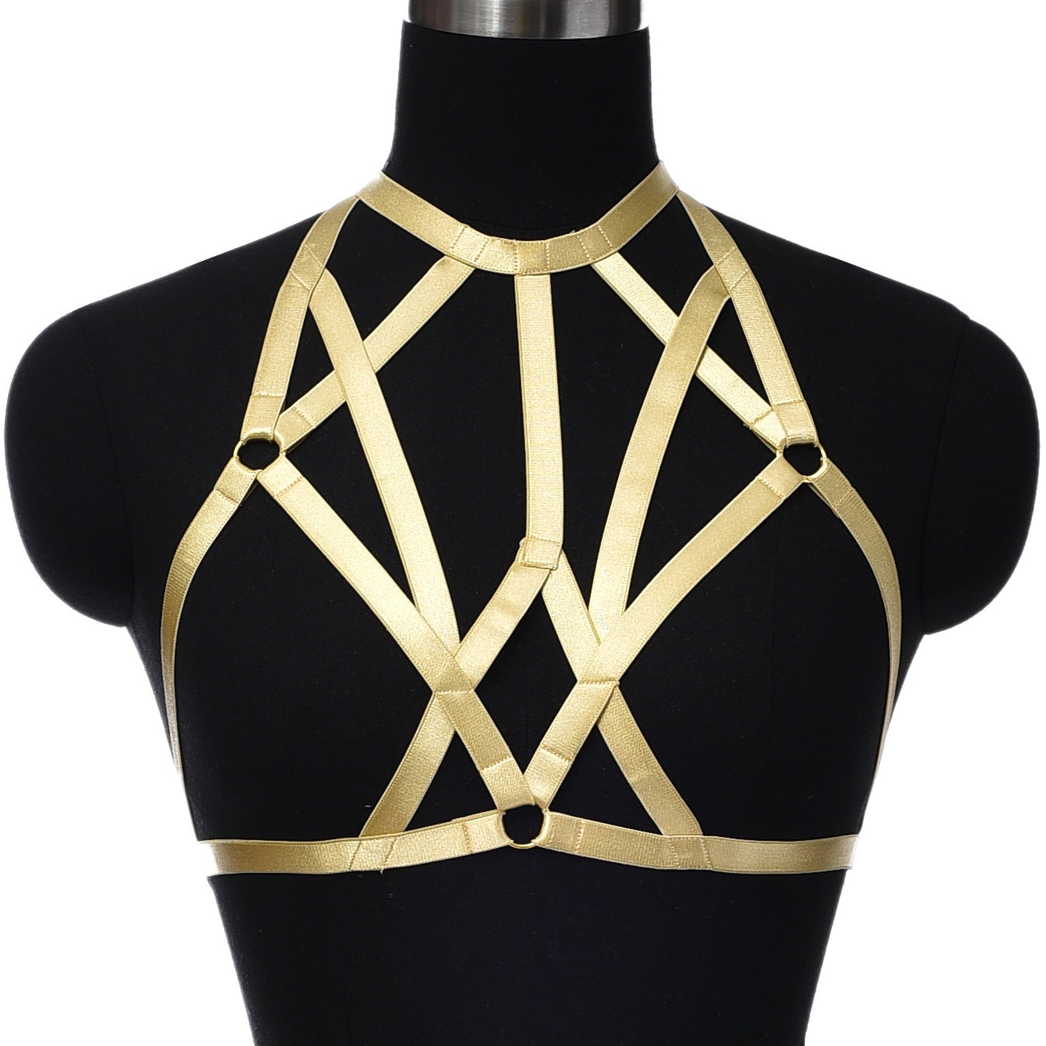 Black Sexy No Bra Strapy Bondage Harness Lingerie