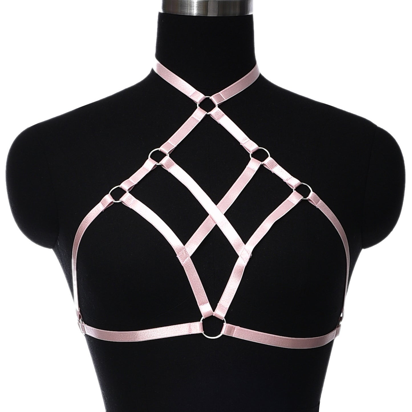 Black Sexy No Bra Strapy Bondage Harness Lingerie