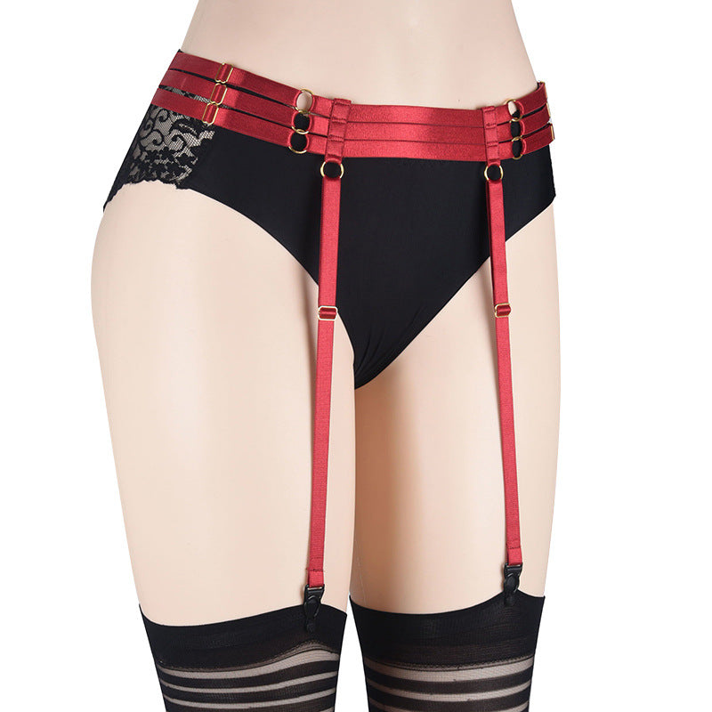 Chubby Garter Belts For Women Submissive Strappy Harness Lingerie