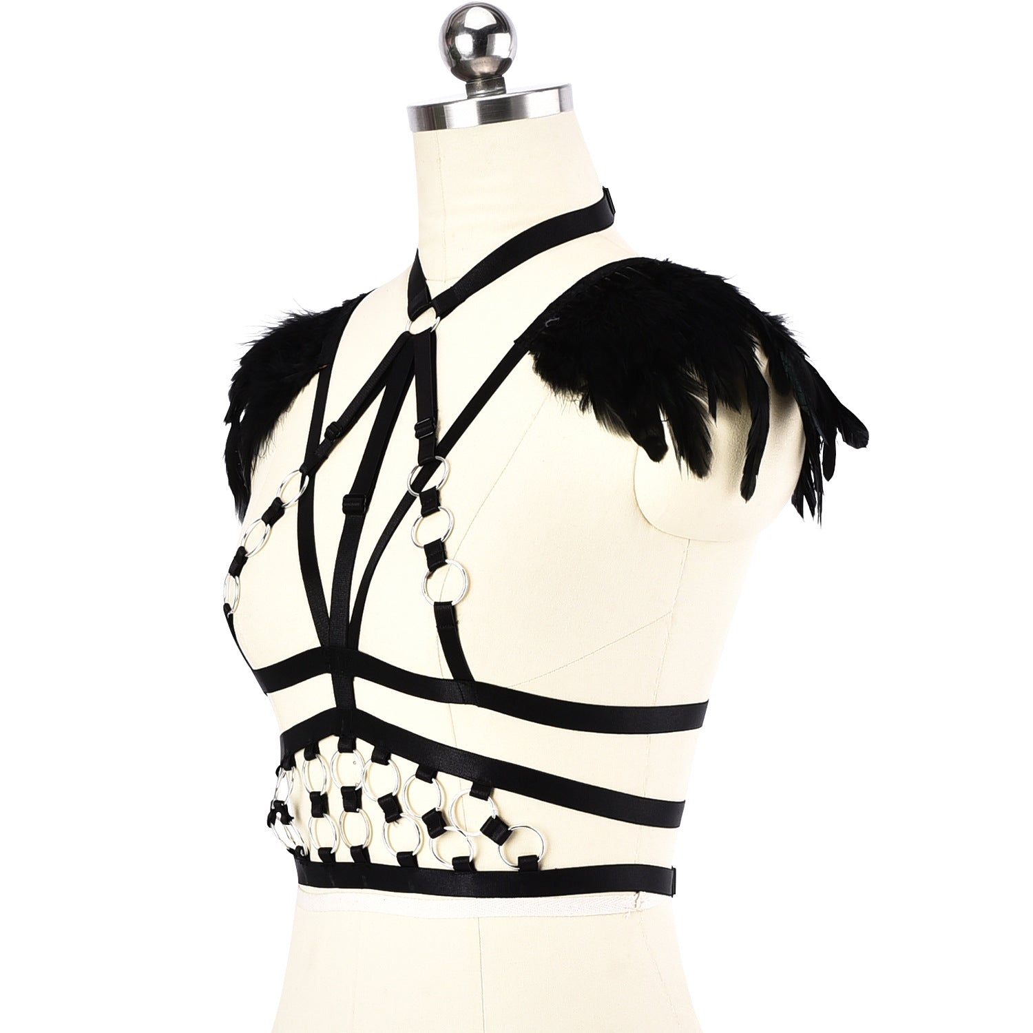 Chubby Sexiest Bra Submissive Bdsm Harness Lingerie Feather Bra