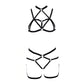 Chubby Sexy Latina Lingerie Set Wife Bdsm Lingerie Harness White Bra Panties