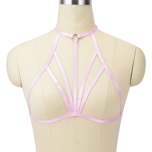 Chubby Sexy No Bra Submissive Body Harness Lingerie