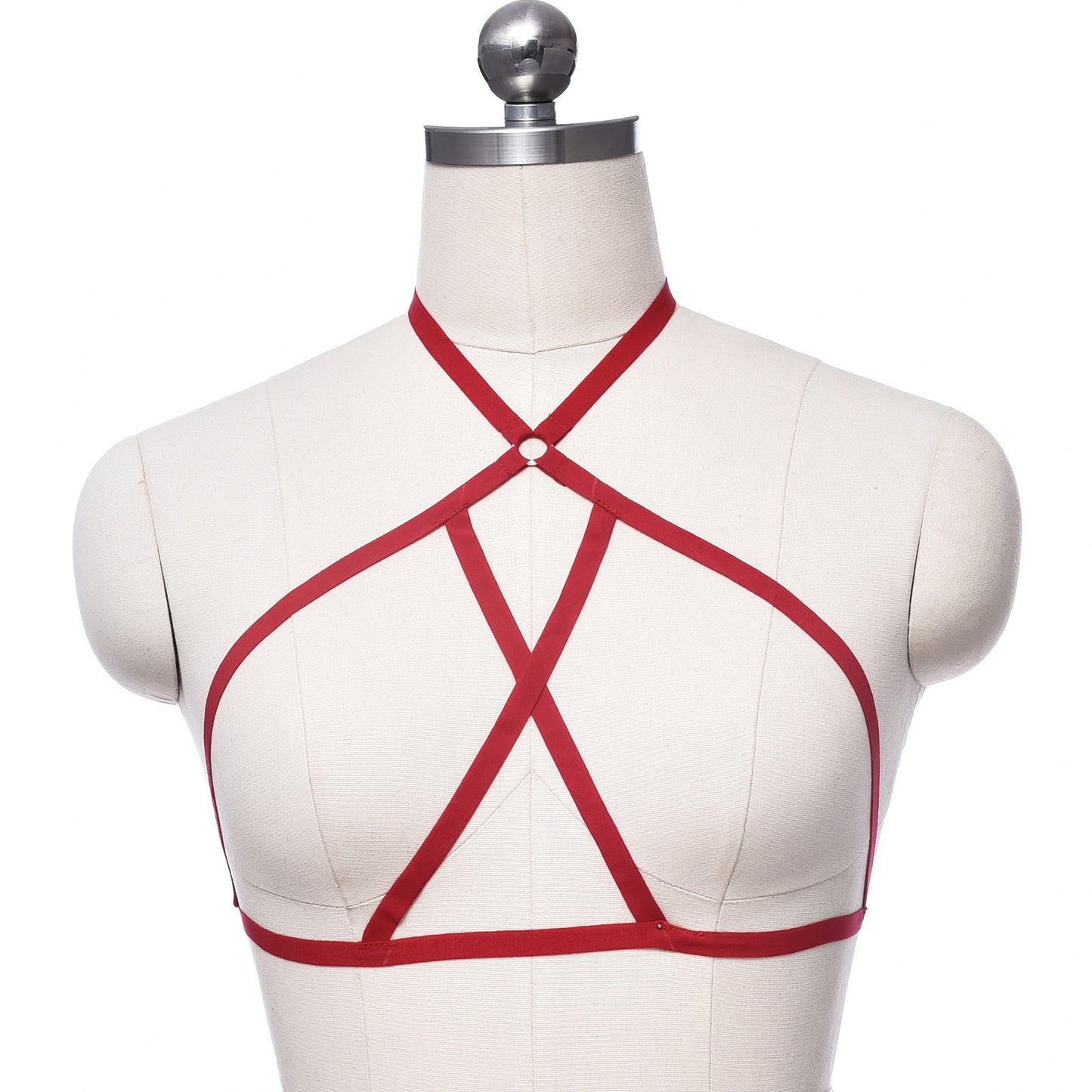 Chubby Sexy No Bra Submissive Bondage Harness Lingerie