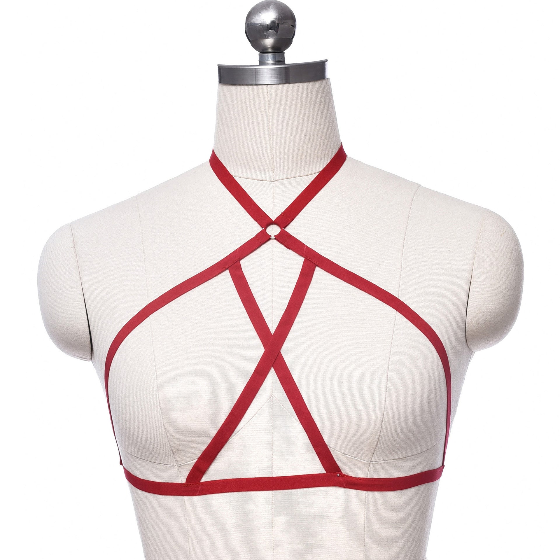 Chubby Sexy No Bra Submissive Bondage Harness Lingerie