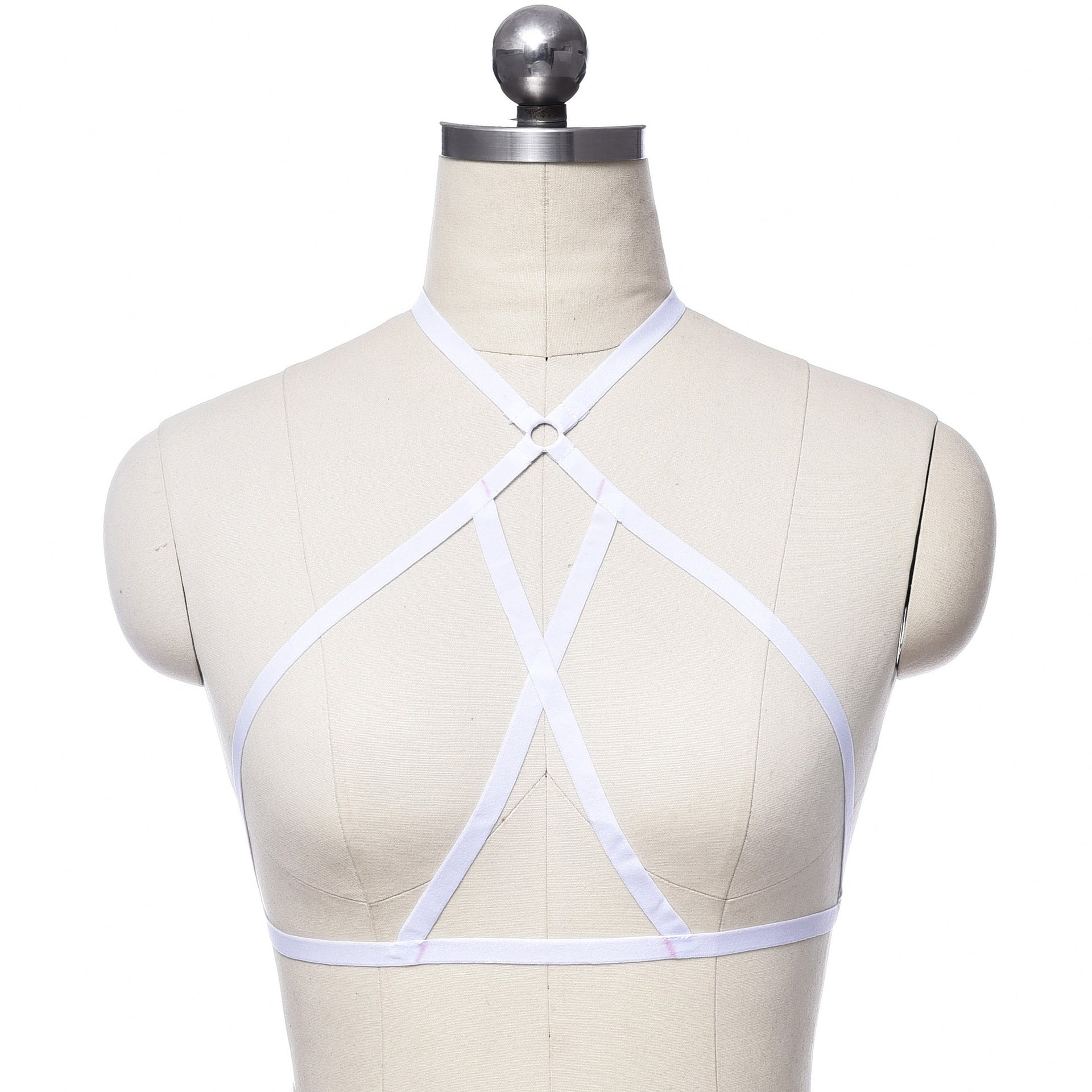 Chubby Sexy No Bra Submissive Bondage Harness Lingerie