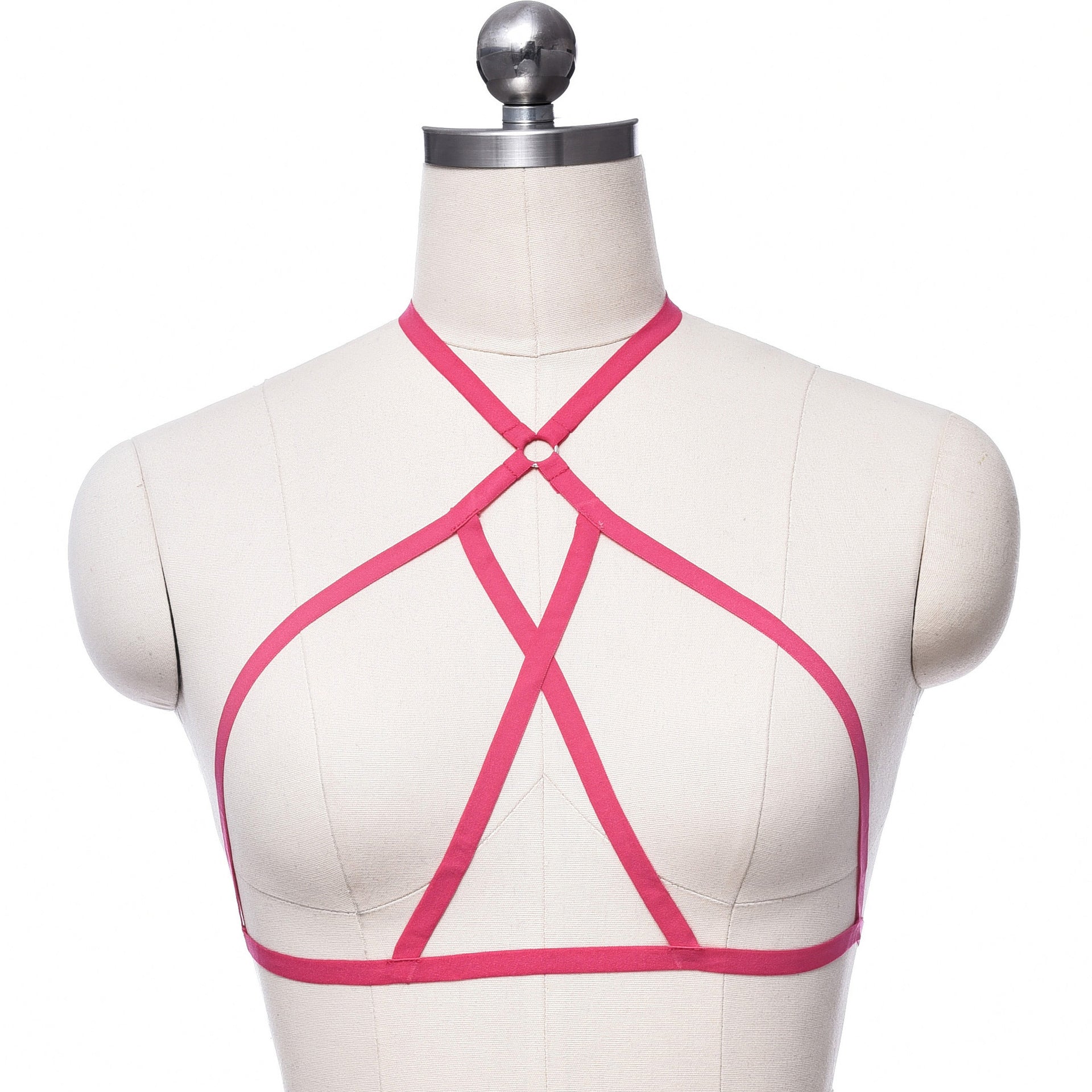 Chubby Sexy No Bra Submissive Bondage Harness Lingerie