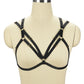 Chubby Strappy Bra Submissive Black Body Harness Lingerie