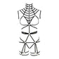 Couples Black Bodysuit Revealing Strappy Harness Lingerie Black Teddy