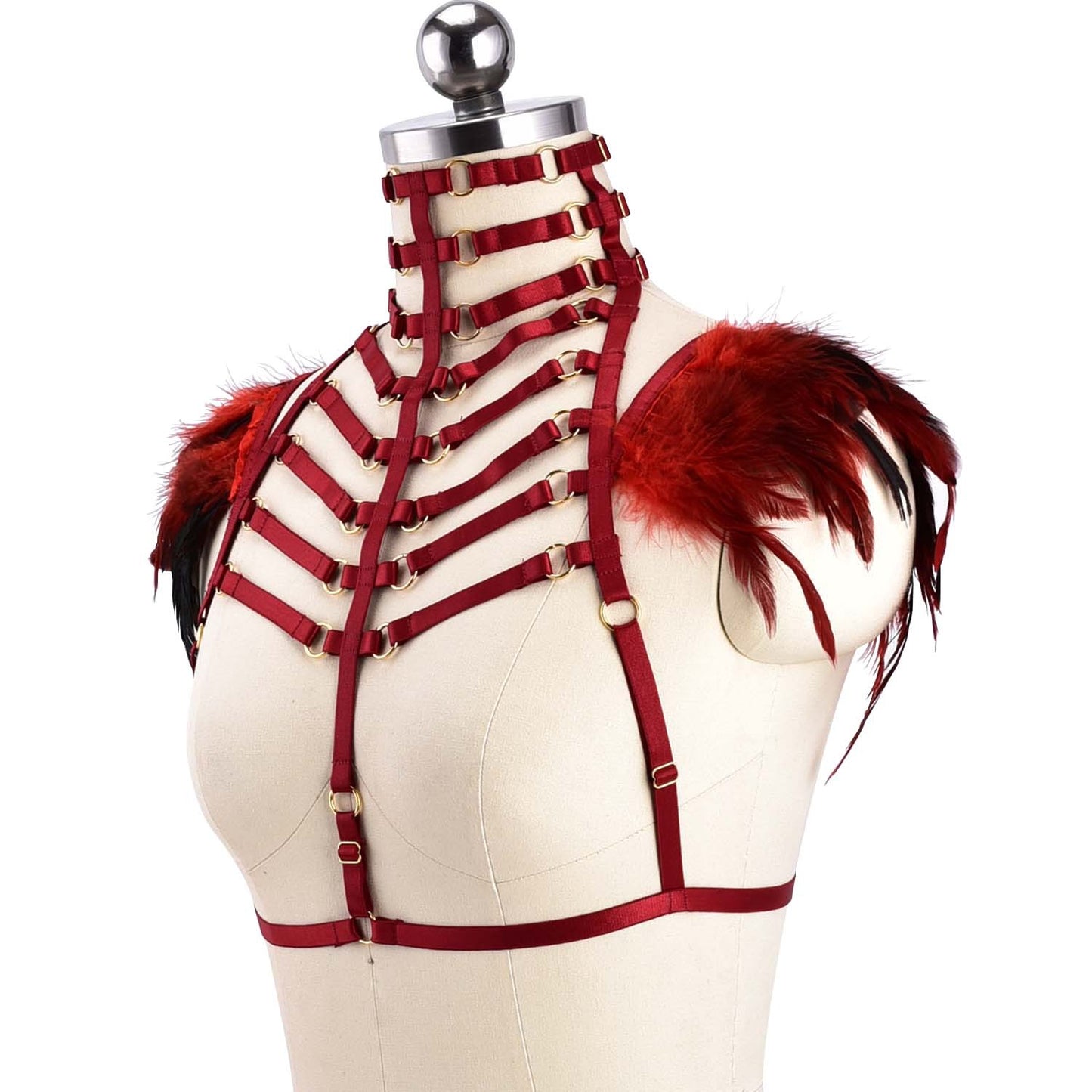 Couples Bra Straps Nasty Bdsm Lingerie Harness Feather Bra