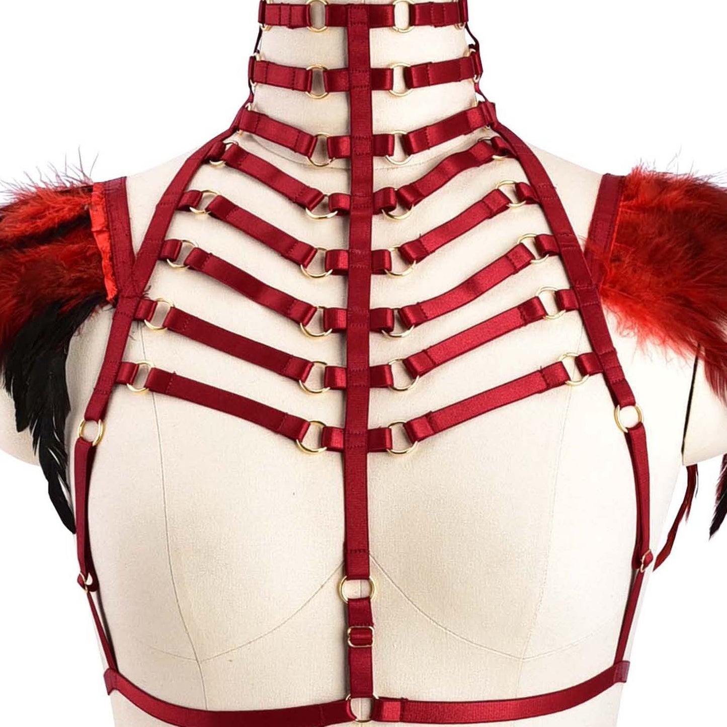 Couples Bra Straps Nasty Bdsm Lingerie Harness Feather Bra