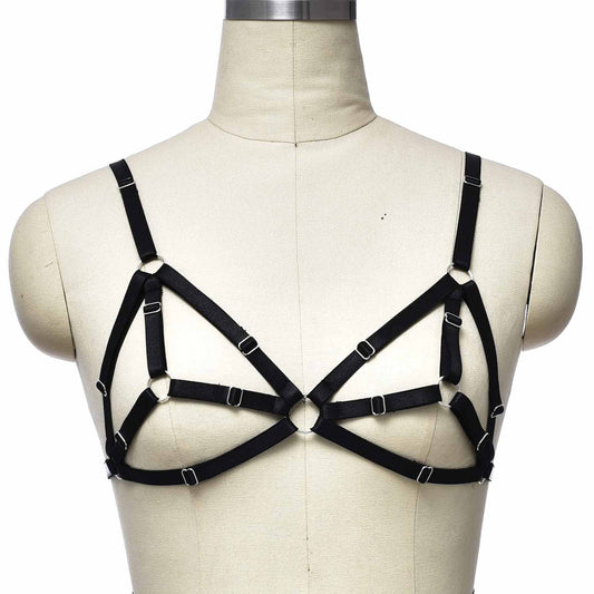 Couples Bra for Sexy Nasty Black Body Harness Lingerie