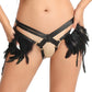 Couples Garter Belt With No Panties Nasty Black Body Harness Lingerie