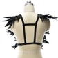 Couples Harness Bra Nasty Strappy Harness Lingerie Feather Bra