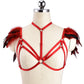 Couples Sexiest Bra Nasty Bdsm Harness Lingerie Feather Bra