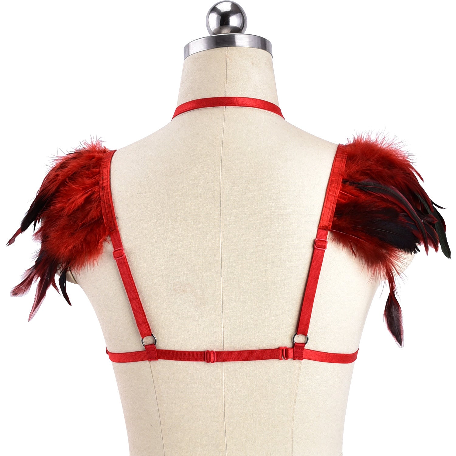 Couples Sexiest Bra Nasty Bdsm Harness Lingerie Feather Bra