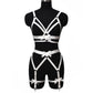 Couples Sexy Crotchless Lingerie Set Nasty Body Harness Lingerie Revealing Bra Panties