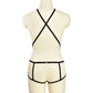 Couples White Bodysuit Latina Bondage Harness Lingerie Sexy Teddy