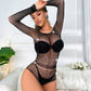 Couples Womens Black Bodysuit Nasty Sexy Mesh Lingerie Revealing Teddy