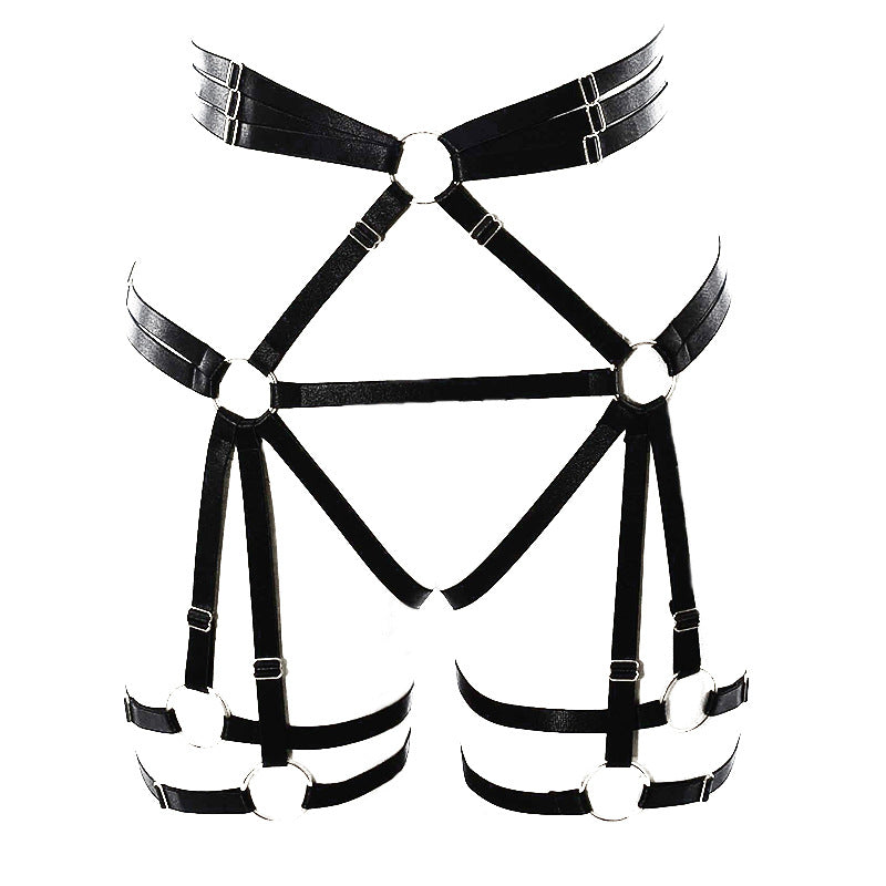 Extreme Anime Garter Belt Red Bdsm Harness Lingerie