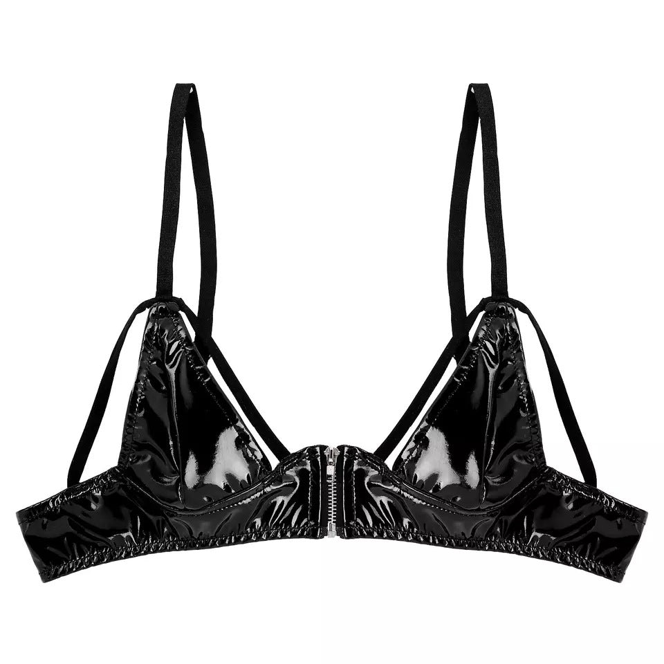 Extreme Bra Plus Size Leather Lingerie Nasty Top