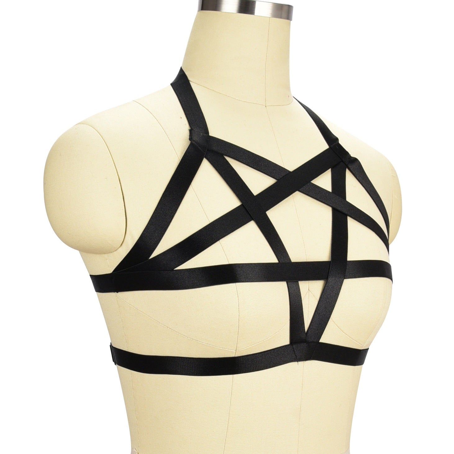 Extreme Bra Straps Red Strappy Harness Lingerie