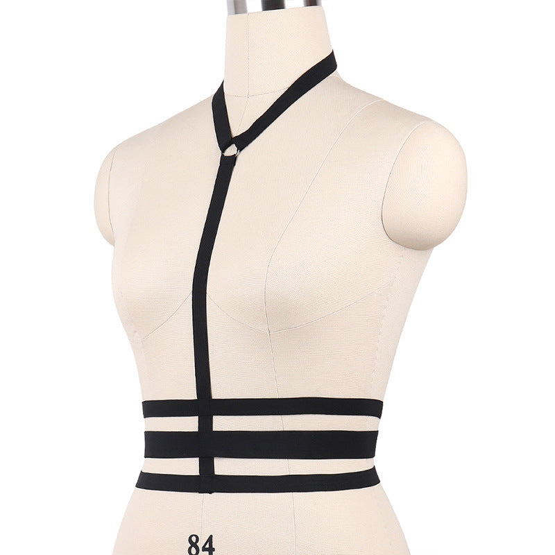 Extreme Bra Straps White Bdsm Lingerie Harness