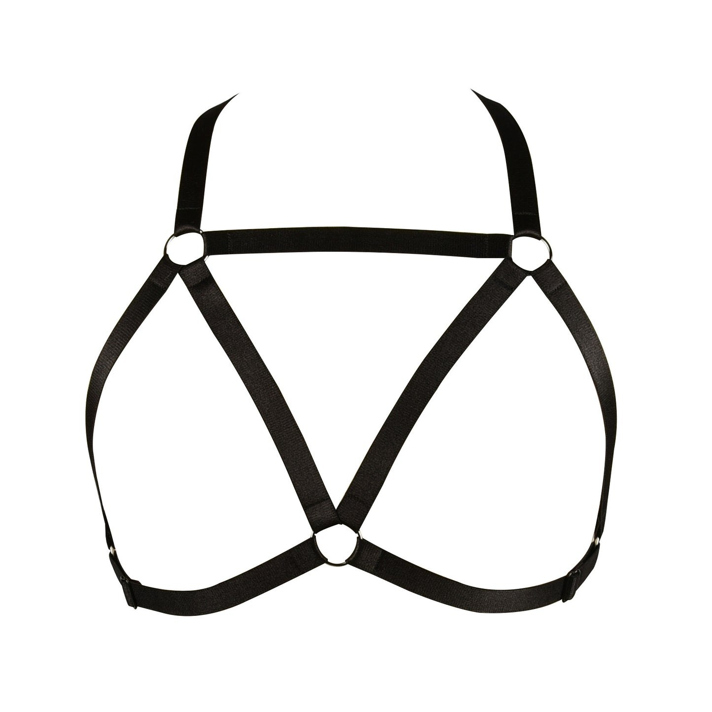 Extreme Bra Straps White Strappy Harness Lingerie