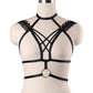 Extreme Bra for Sexy White Black Body Harness Lingerie