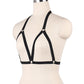 Extreme Bra for Sexy White Black Body Harness Lingerie