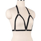 Extreme Bra for Sexy White Black Body Harness Lingerie