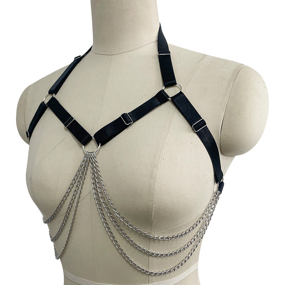 Extreme Harness Bra White Strappy Harness Lingerie