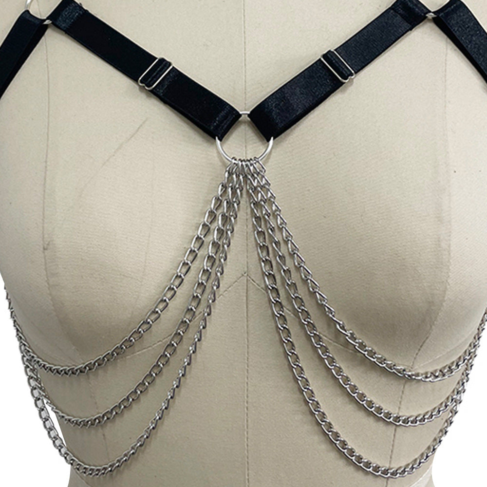 Extreme Harness Bra White Strappy Harness Lingerie