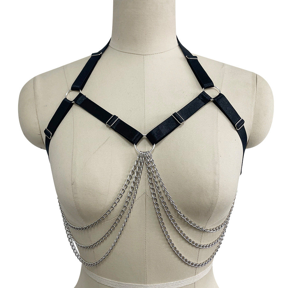 Extreme Harness Bra White Strappy Harness Lingerie