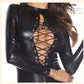 Extreme Long Sleeve Bodysuit Bdsm Latex Lingerie Revealing Teddy