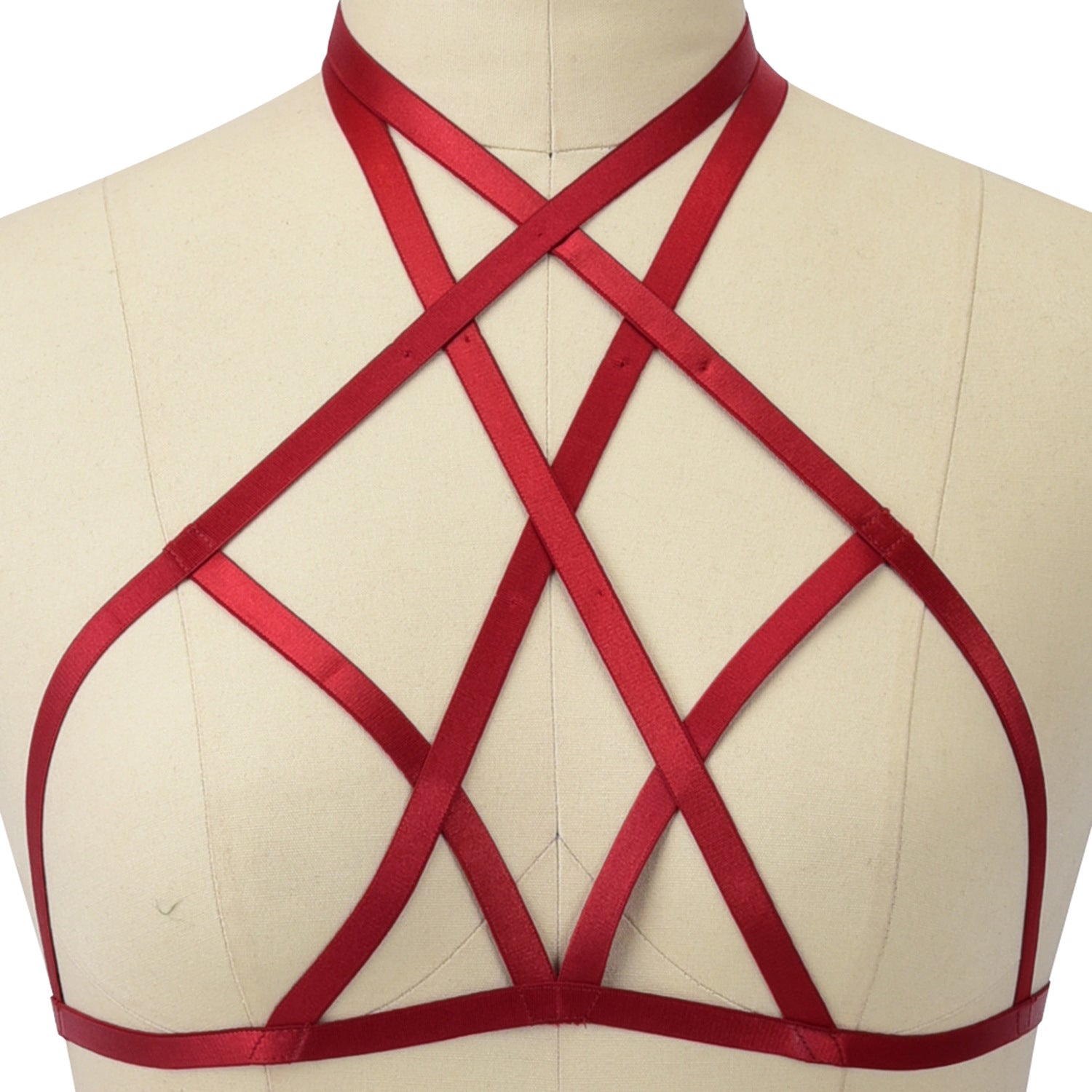 Extreme Sexiest Bra White Bdsm Harness Lingerie