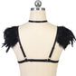 Extreme Sexiest Bra White Bdsm Harness Lingerie Feather Bra