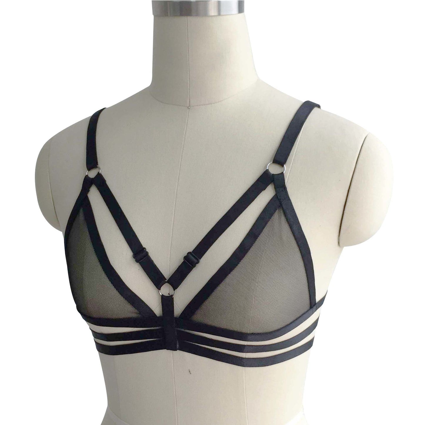 Extreme Sexy Bra White Body Harness Lingerie