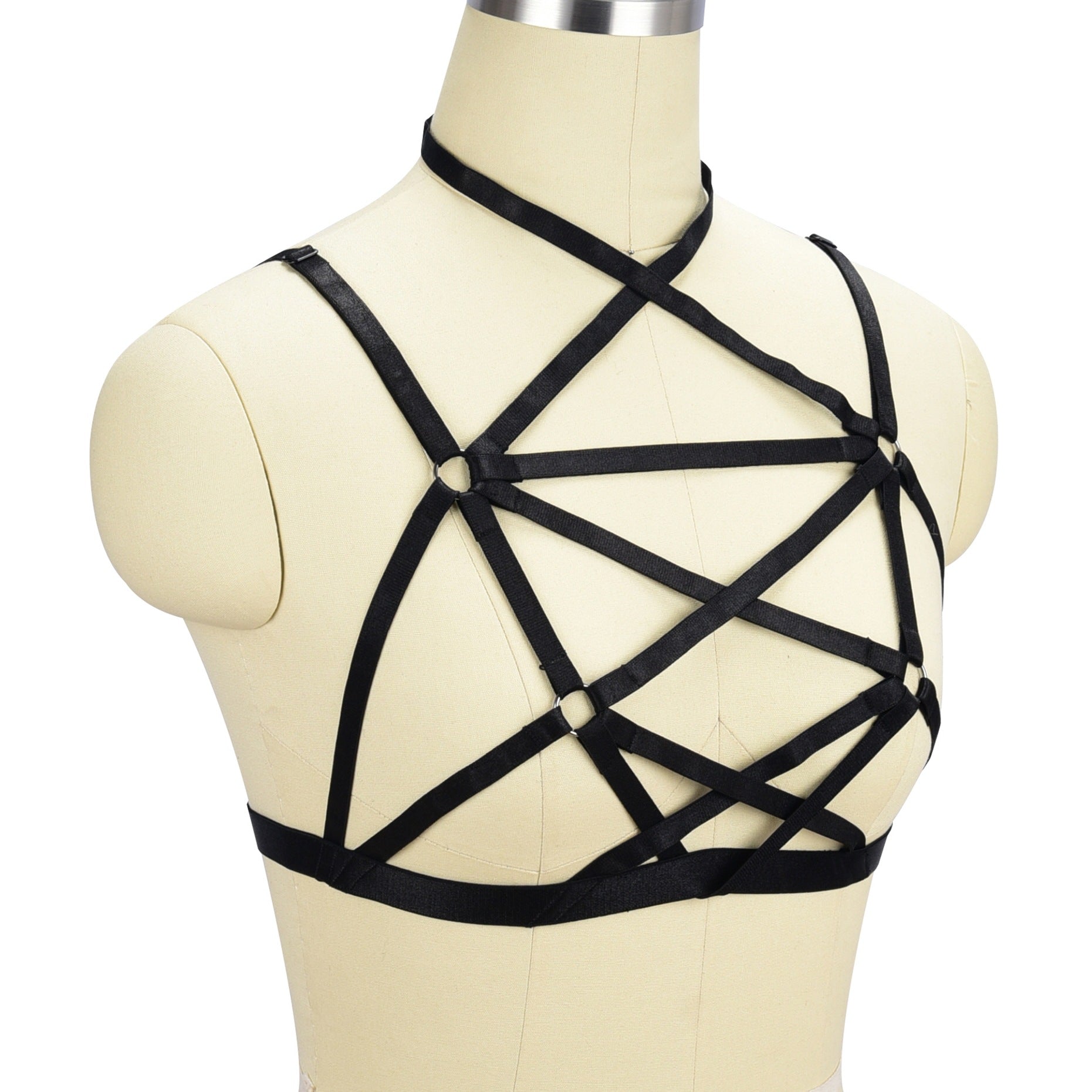 Extreme Sexy Bra White Body Harness Lingerie