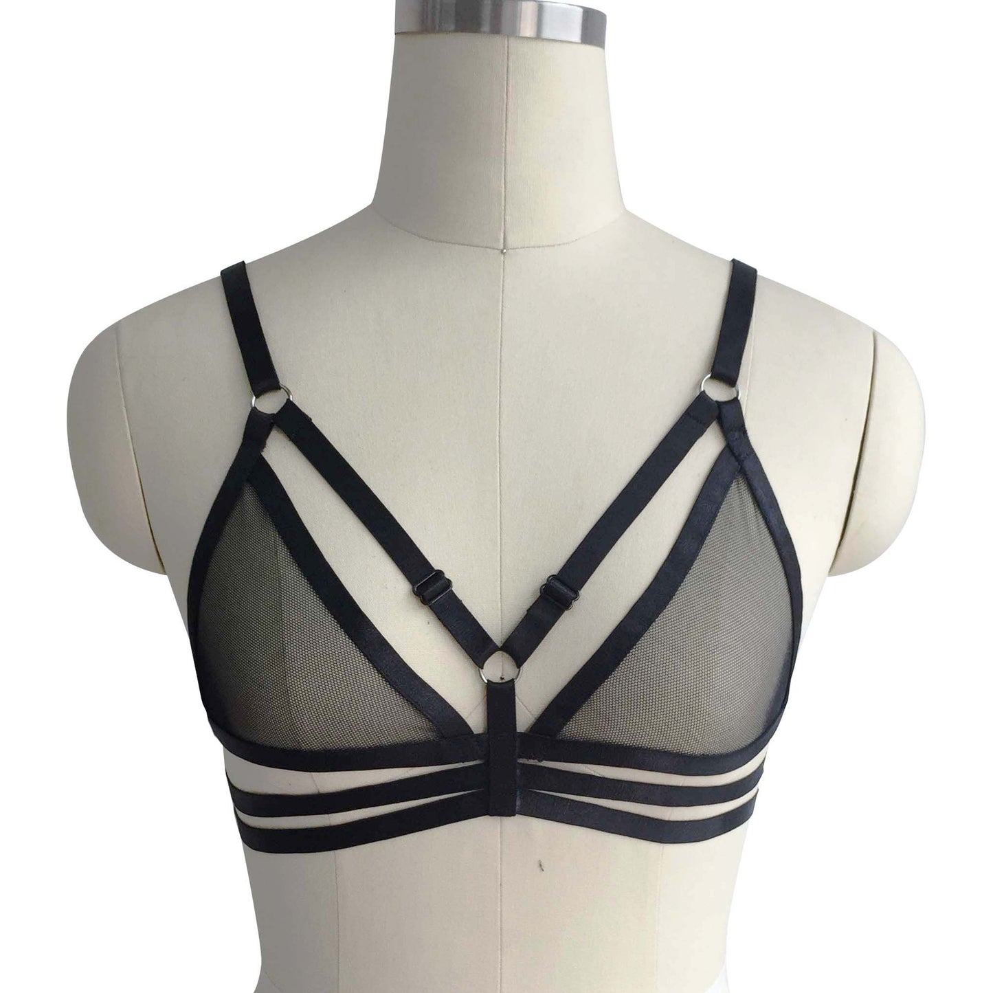 Extreme Sexy Bra White Body Harness Lingerie