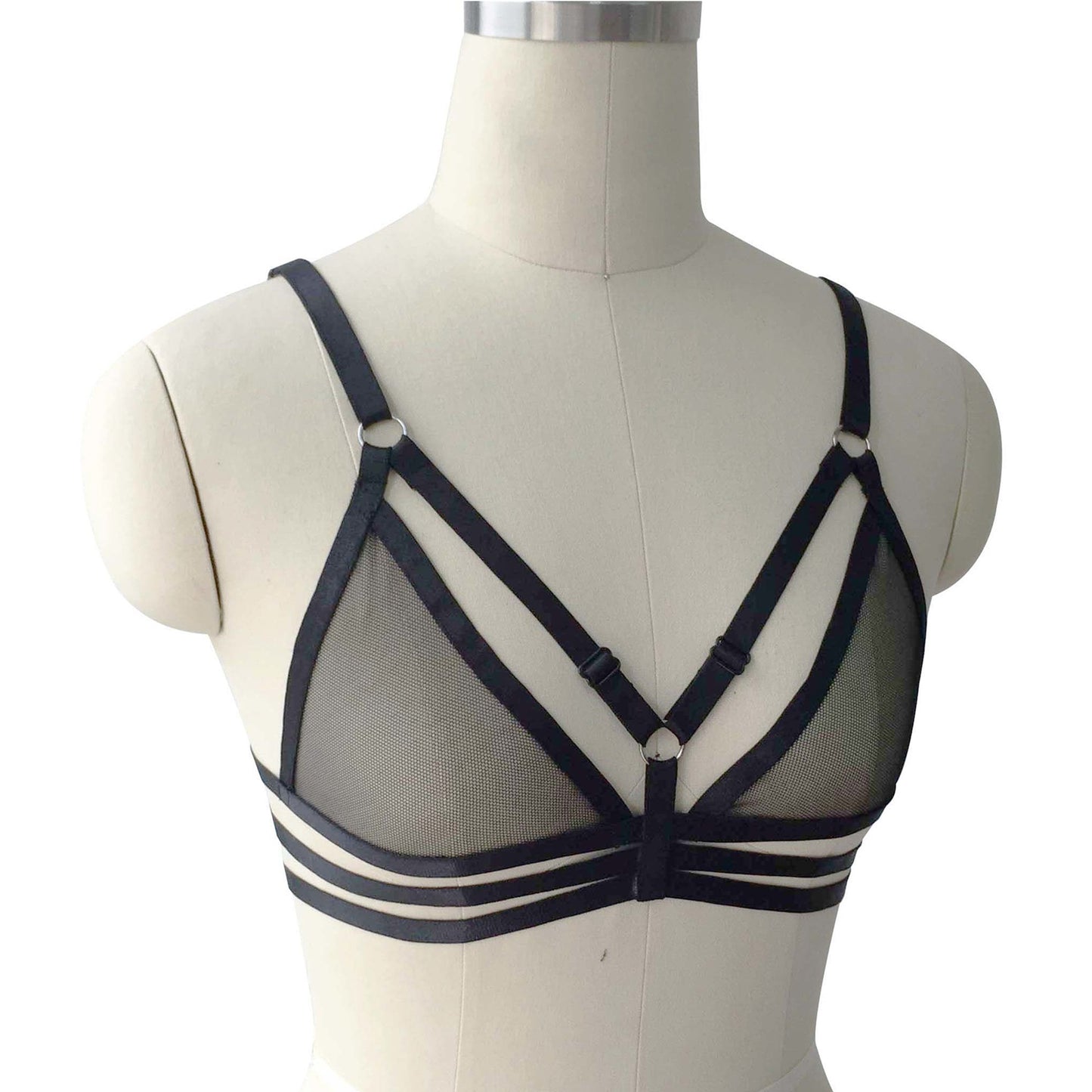 Extreme Sexy Bra White Body Harness Lingerie