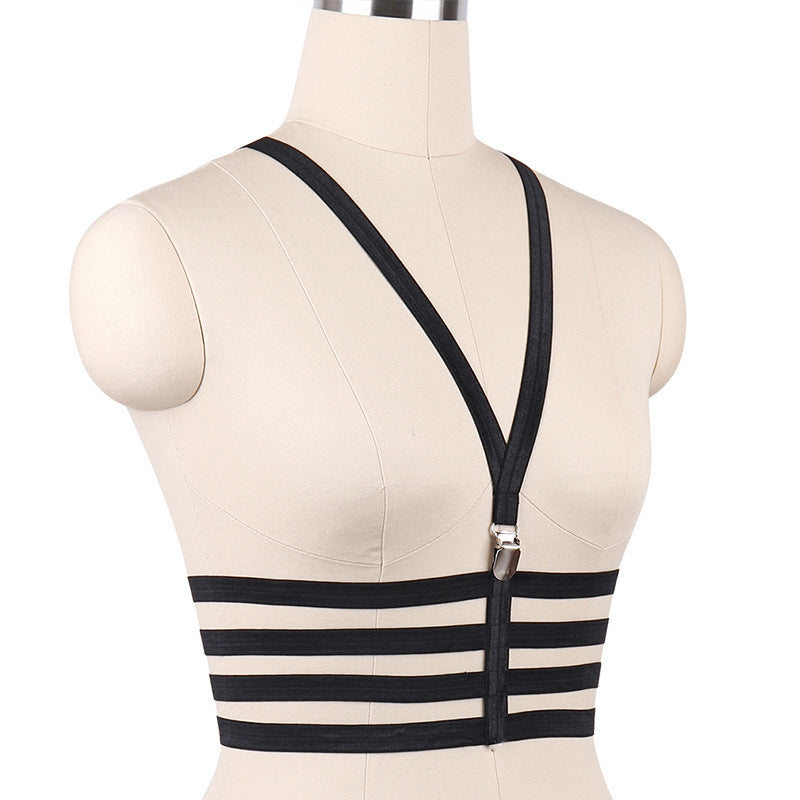 Extreme Sexy Bra White Bondage Harness Lingerie