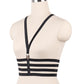 Extreme Sexy Bra White Bondage Harness Lingerie