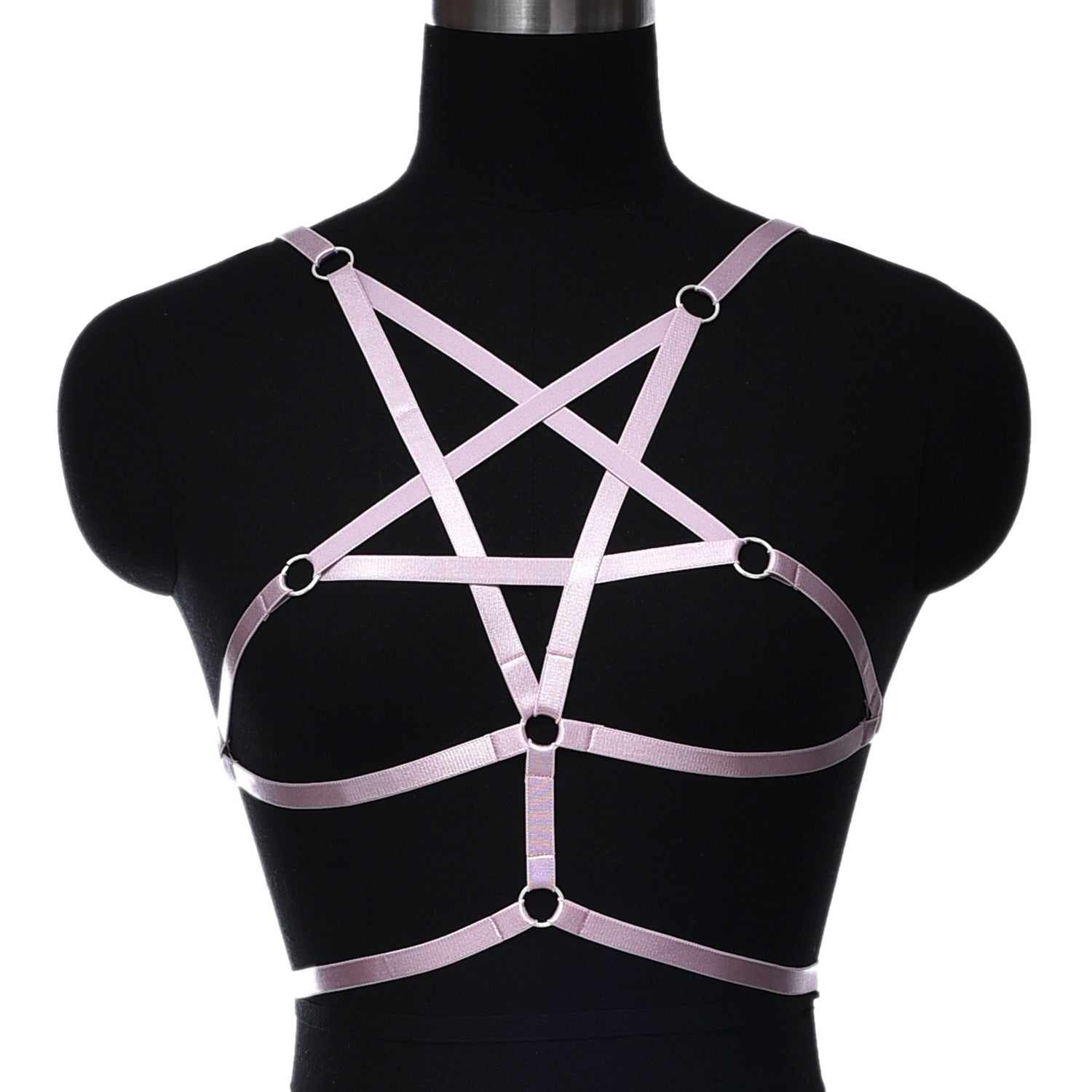 Extreme Sexy No Bra Red Bondage Harness Lingerie